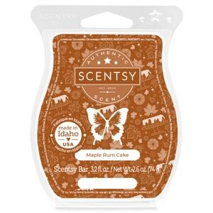 NIB scentsy wax bar Maple Rum Cake